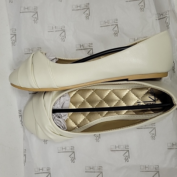 NEW Soho kids isabelle-2k little girls creme color flats - Picture 2 of 5